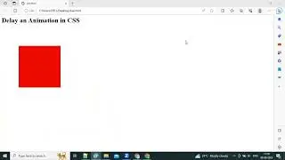 Delay an Animation in CSS