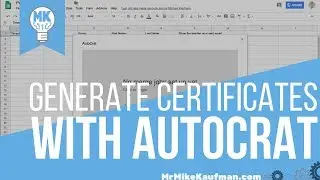 Generating Certificates Automatically from Google Forms with Autocrat