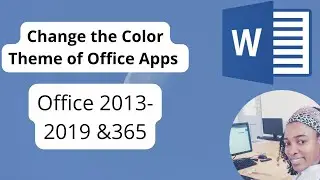 How to change the color theme of Office apps (Ms 2013-2019 &365) #color #theme  #MsOfficeApps