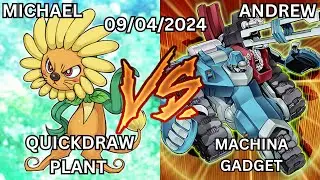 Yu-Gi-Oh! Edison Match | Quickdraw Plant vs Machina Gadget