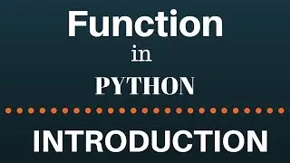 python function(introduction)