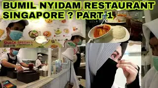 🇸🇬BUMIL NYIDAM RESTAURANT SINGAPORE😋Masker Niqab Hijab,Traveling Muslimah Cara Makan Wanita Bercadar