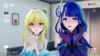 【MMD Genshin Impact】Wannabe (Lumine and Raiden Shogun)【60fps】