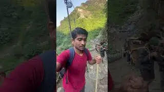 Gaurikund to Kedarnath trek 🏔️🔱  #shortfeed #kedarnath #minivlog #shorts