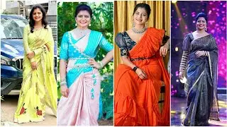 Anchor Shiva Jyothi beautiful saree collection ||  jyothakka sarees collection #jyothakka #savithri