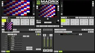 MADRIX SCE チューブ_トリコロールのチェッカーエフェクト