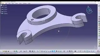 Shifter fork - Solid modelling in CATIA v5