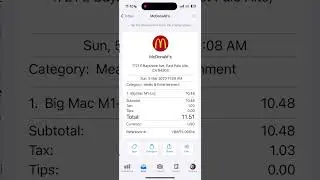 Auto 📲 Scan 🍟 #McDonalds #Receipts like a Boss! & Stay Ontop of your 🏦 #Finances 💪