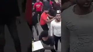 Triggered by a billing dispute of ₹9.  #viralvideo #gurugramnews