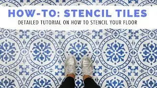 How-To Tile Your Floor Using a Stencil by Cutting Edge Stencils