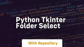 python tkinter folder select