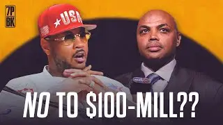 Carmelo Anthony Reacts to Charles Barkley Turning Down $100-Million Dollar Offer