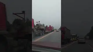 Трасса Курган -Челябинск, перед Челябинском многокилометровая пробка в обе стороны