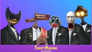 Siren Head and Bendy & House Head and Scp - Coffin Dance Meme (COVER)