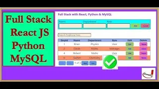 Building a Full Stack Web App with React JS, Python & MySQL : Complete Tutorial