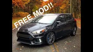 New Focus RS! Free Mod! Hood Liner Removal More Turbo Noise!