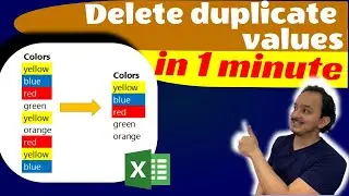 🆒 How to find and delete duplicates in Excel in 1 minute