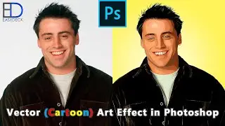 How to Make Vector cartoon Art of your Photo in Photoshop Easy way | FRIENDS Joey
