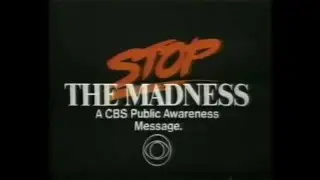 CBS Stop The Madness - Easy Does It - Christmas PSA (1987)
