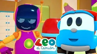 Leo el Camión y los robots - Aventuras increibles y bromas mejores - Carritos para niños