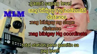MLM use for topograpic,MLM give coordinate,how to use total station for leveling.survey tutorial