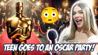 Teen Reporter Meets CELEBS at Oscars Party! 🏆 🎥 Exclusive Red Carpet Interviews!