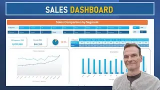 STEP by STEP: Simple Sales Dashboard in Excel by Year and Segment