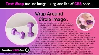 Wrap Text Around Circle of image using HTML And CSS @uiuxpro