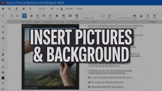 How to Insert Pictures & Background Images in Microsoft Word! (Easy Tutorial)