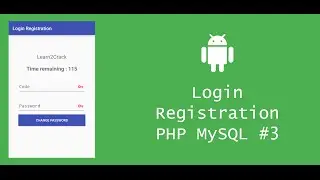 Android Login Registration System with PHP and MySQL (Updated) - Reset Password #3