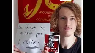 Les jeunes ne paieront pas la crise !