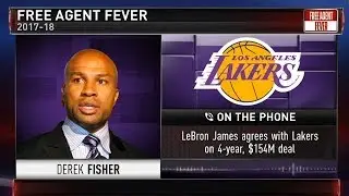 Derek Fisher on LeBron James signing 4-year deal with the Lakers | NBA GameTime