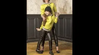 Leggings without a side seam. Simple pattern. For girls and women.