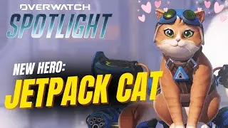 NEW HERO: Jetpack Cat Ability Breakdown | Overwatch Spotlight