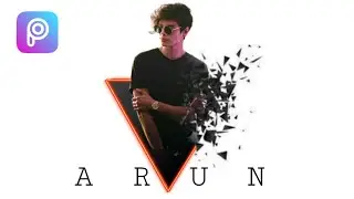 picsart Triangle Pop out new style | Amazing Portrait 😍 | dispersion effect