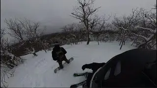 Skiboarding at Mount Bohemia 2023. 4K 60fps