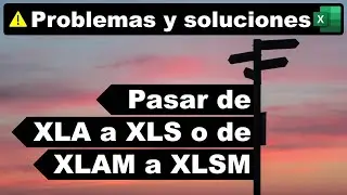 Convert an XLA file to XLS or XLAM to XLSM