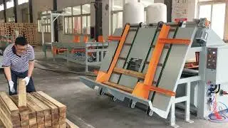 SF7013S automatic feeder wooden pallet double heads notcher
