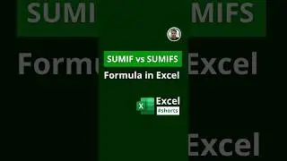 SUMIF vs SUMIFS Formula in Excel #shorts
