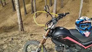 Тест драйв Мопед Trickler 110 с вилкой от Питбайк