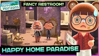 Decorating Lionel's Weird RESTROOM HOUSE? | Animal Crossing New Horizons