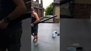 Glue down EPDM faster than your local roofer 