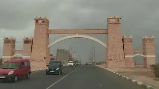 Day 1 from Marrakech to Mhamid desert 🏝️ long way and contrast of landscapes #travel #اكسبلور