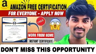 Amazon Virtual Internship 2025 | Free AICTE + EduSkill + AWS Cloud Internship | Free Certificate 🔥