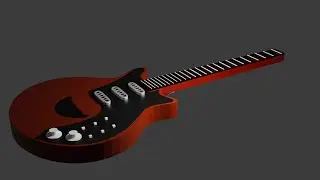 Making a Red Special Model in Blender - Fingerboard & Frets