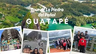 Day 3 in Colombia 🇨🇴 Piedra del Peñol Tour, we climbed 740 steps and almost died😂