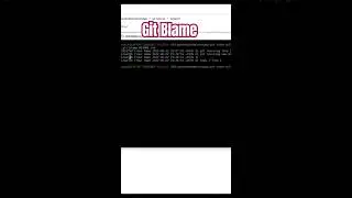Git Blame #git #shorts