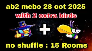 Angry birds 2 mighty eagle bootcamp Mebc 28 oct 2025 with 2 extra birds blues+hal 