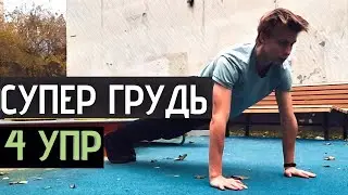 УБЕЙ ГРУДЬ за 4 Упражнения! Только Отжимания БЕЗ ЖЕЛЕЗА