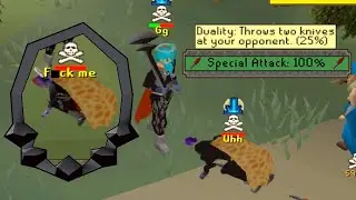 Gmaul Pure PKing With The Dragon Knife Special And Obby Maul In PvP Worlds.